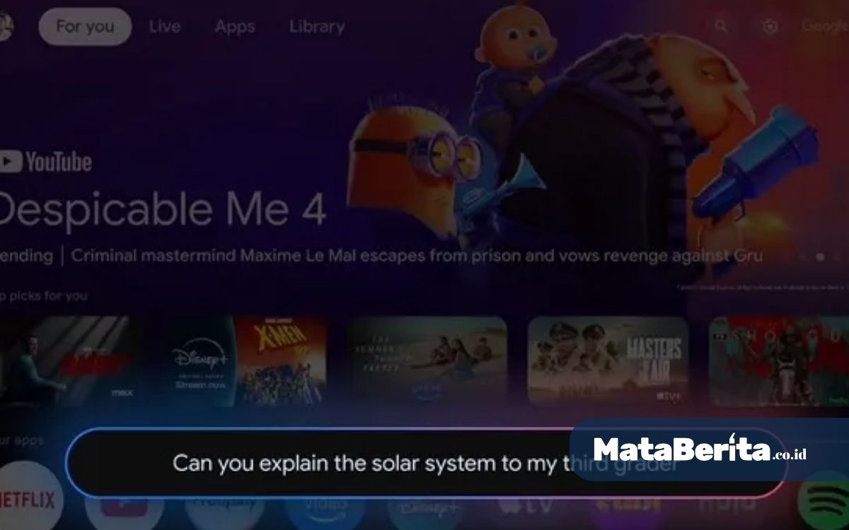 Gemini Masuk pada Ekosistem Google TV Gantikan Google Assistant