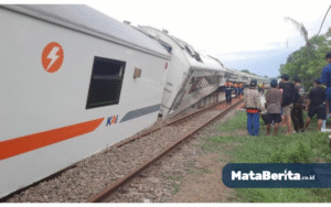 Kereta Anjlok di Kedunggedeh