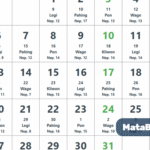 Kalender Jawa Hari Ini Rabu 22 Oktober 2025