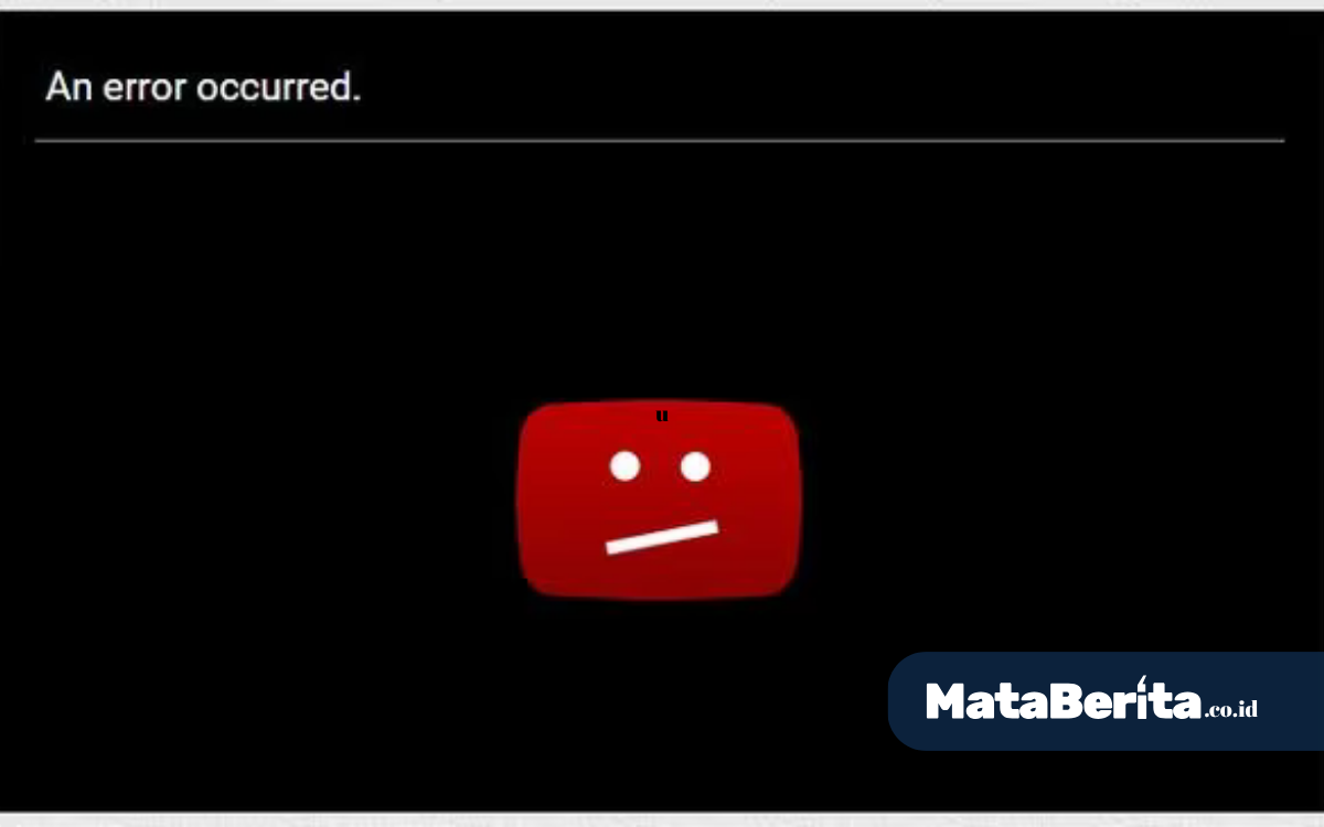 YouTube Error Hari Ini Kamis 16 Oktober 2025