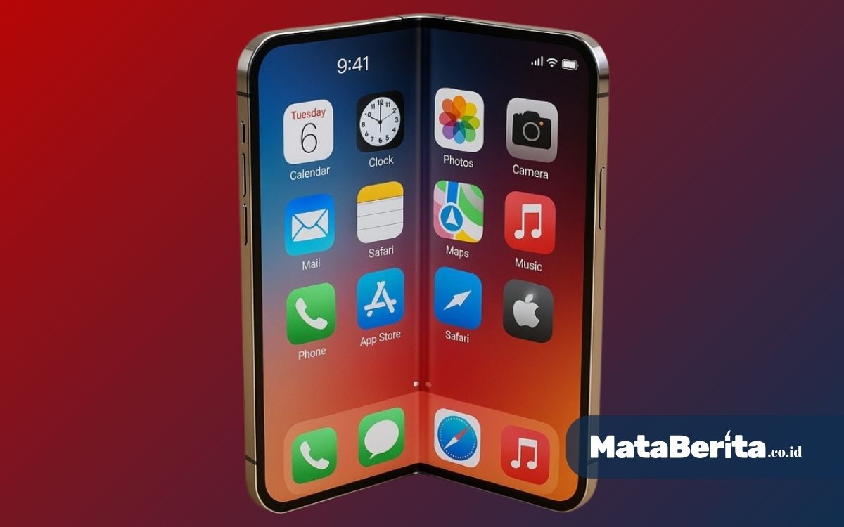 Ilustrasi iPhone Fold