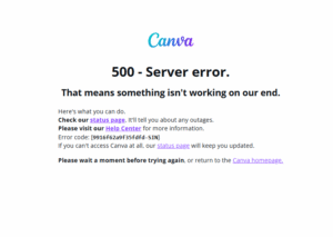 Canva down