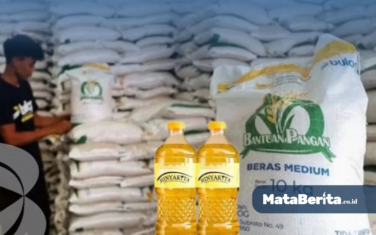 Bansos Bantuan Beras 20 Kg dan Minyak 4 Liter