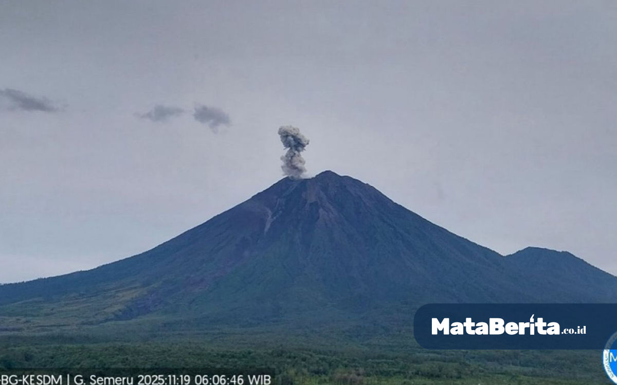 Letusan Vulkanik di Gunung Semeru Hari In