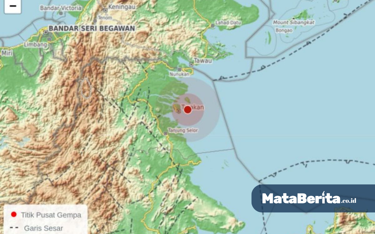 Gempa Tarakan Hari Ini Magnitudo 4,8 Guncang Kalimantan Utara