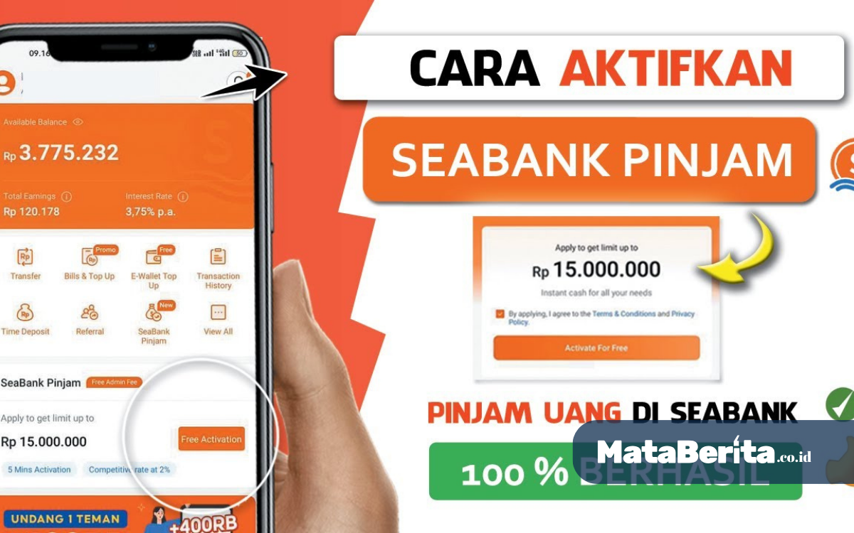 Cara Pinjam Uang di SeaBank Shopee