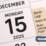 Kalender Jawa Hari Ini Senin 15 Desember 2025