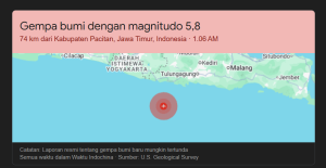 Gempa Pancitan Guncang DIY, Bantul Jadi Wilayah Terdampak Paling Parah