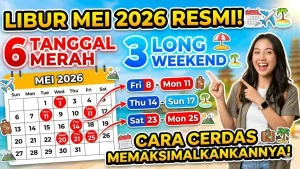 Apakah Besok Tanggal Merah? Ini Jadwal Libur Nasional dan Long Weekend Mei 2026 yang Wajib Kamu Tahu!